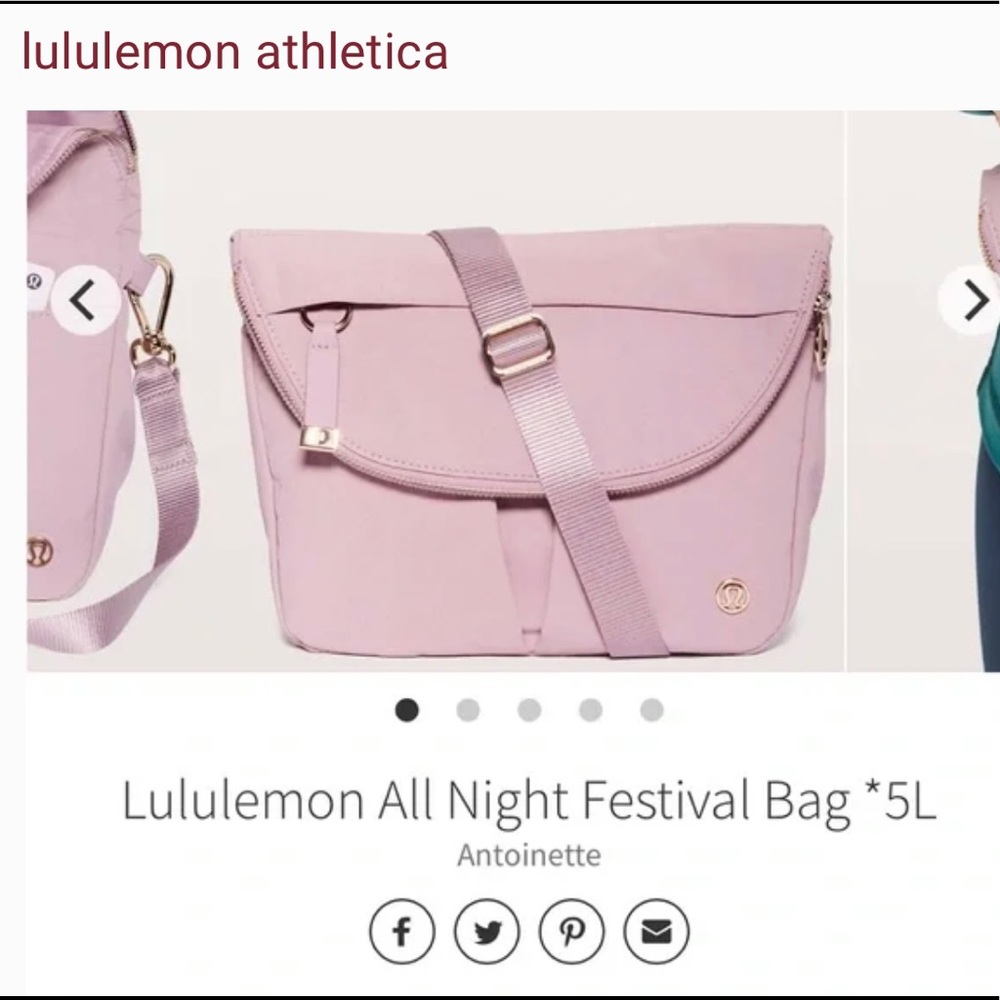 Lululemon Festival Purse Light Pink